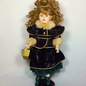 Brass Key Victorian Porcelain Doll